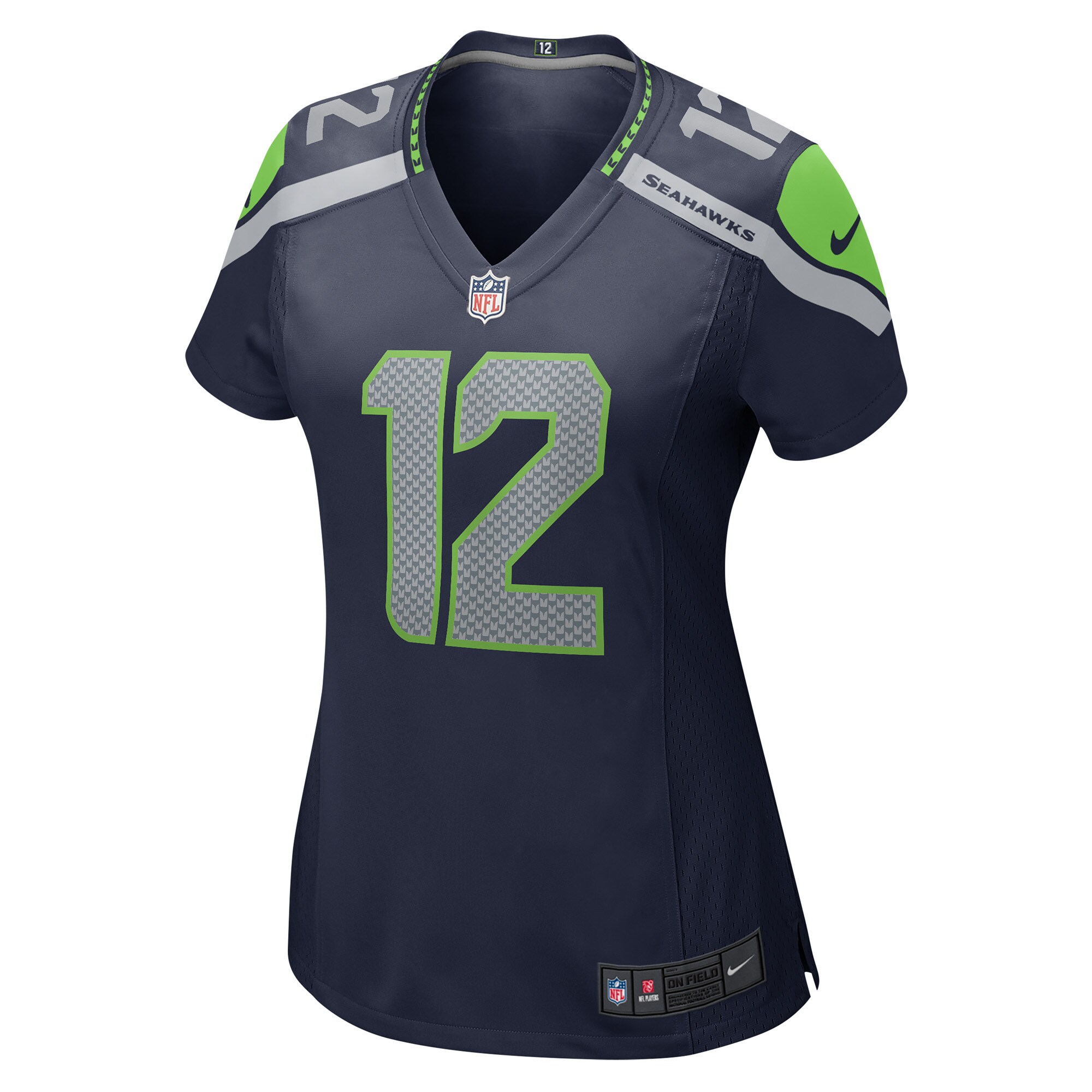 12th Fan Seattle Seahawks BB Store Women's Game Jersey - College Navy