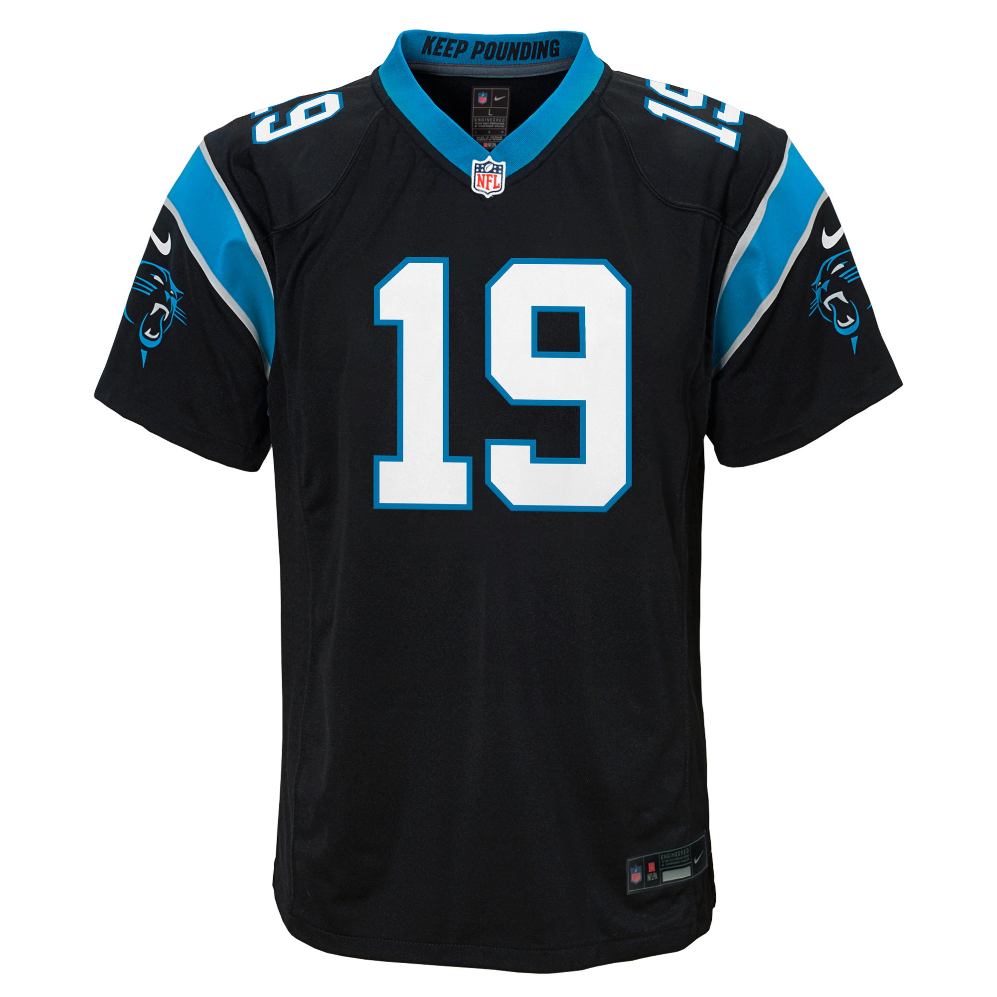 Adam Thielen Carolina Panthers BB Store Youth Game Jersey - Black
