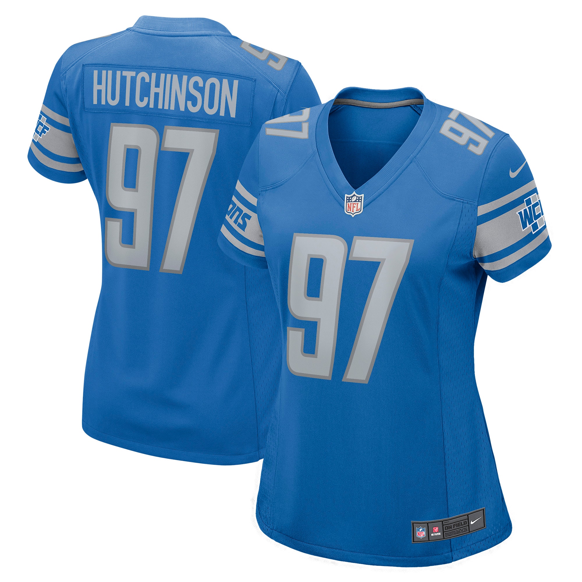 Aidan Hutchinson Detroit Lions BB Store Women's Game Jersey - Blue