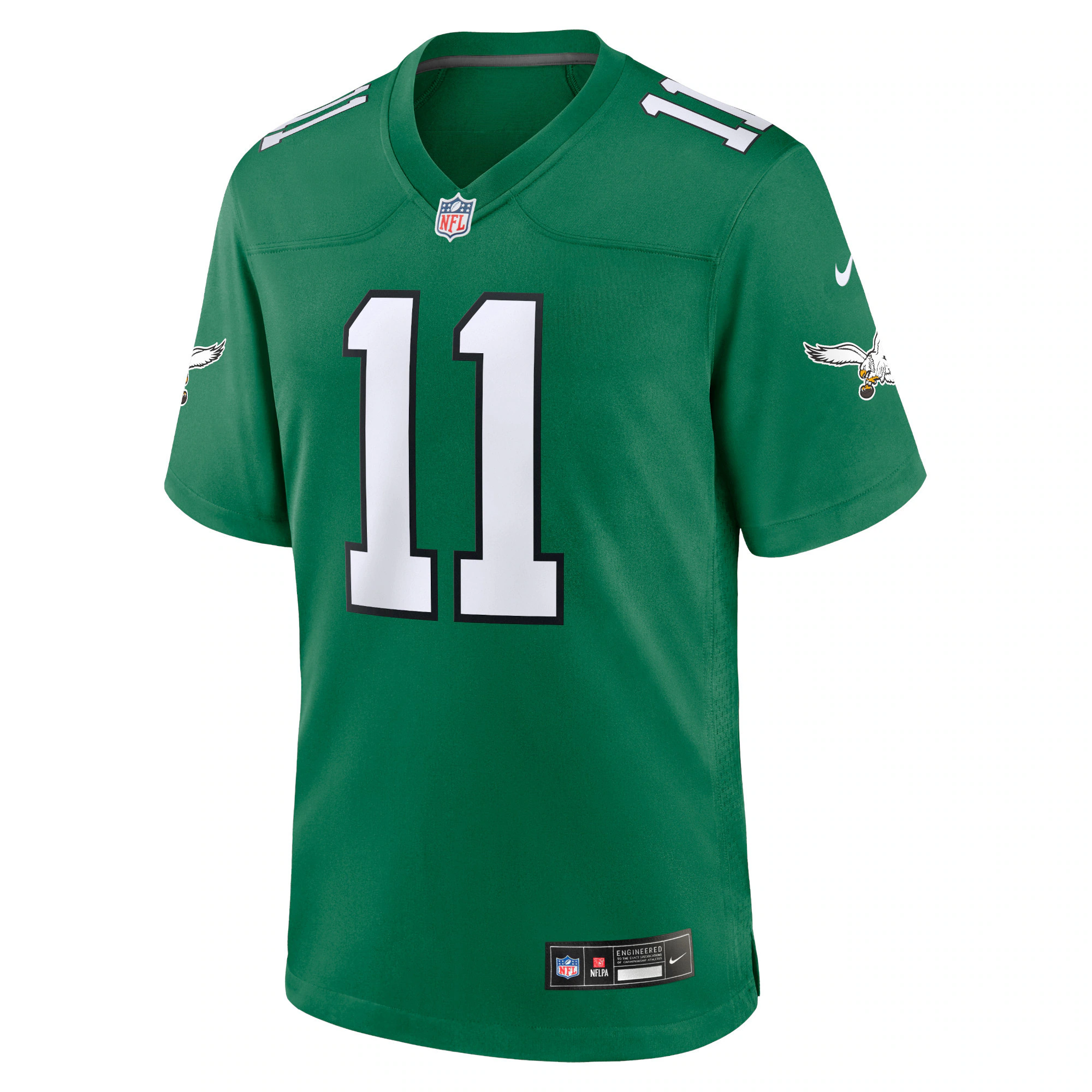 A.j. Brown Philadelphia Eagles BB Store Youth Alternate Player Game Jersey - Kelly Green