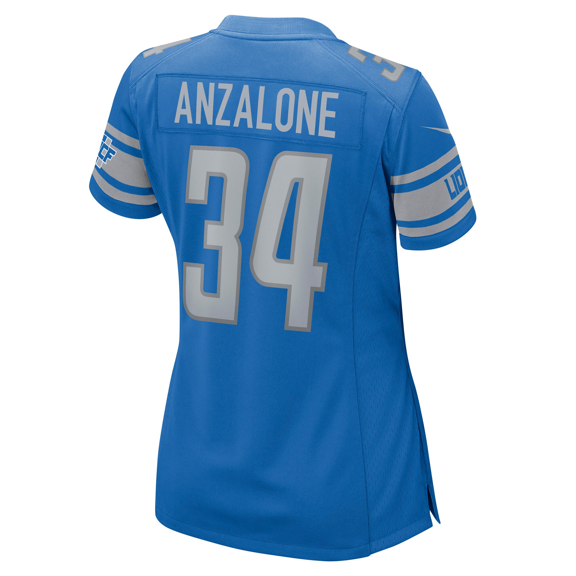Alex Anzalone Detroit Lions BB Store Women's Game Jersey - Blue