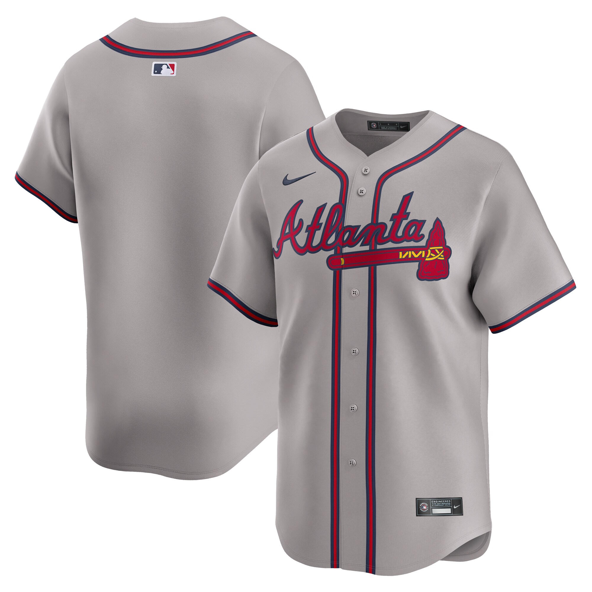 Atlanta Braves BB Store Away Limited Jersey - Gray