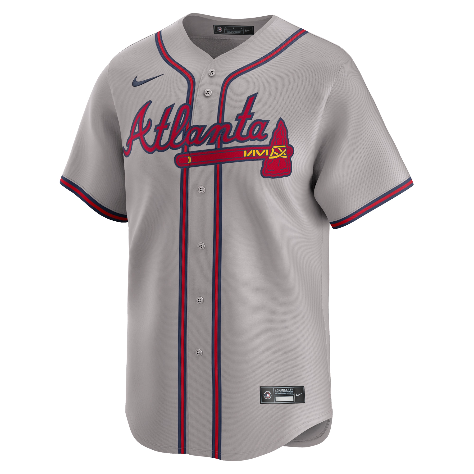 Atlanta Braves BB Store Away Limited Jersey - Gray
