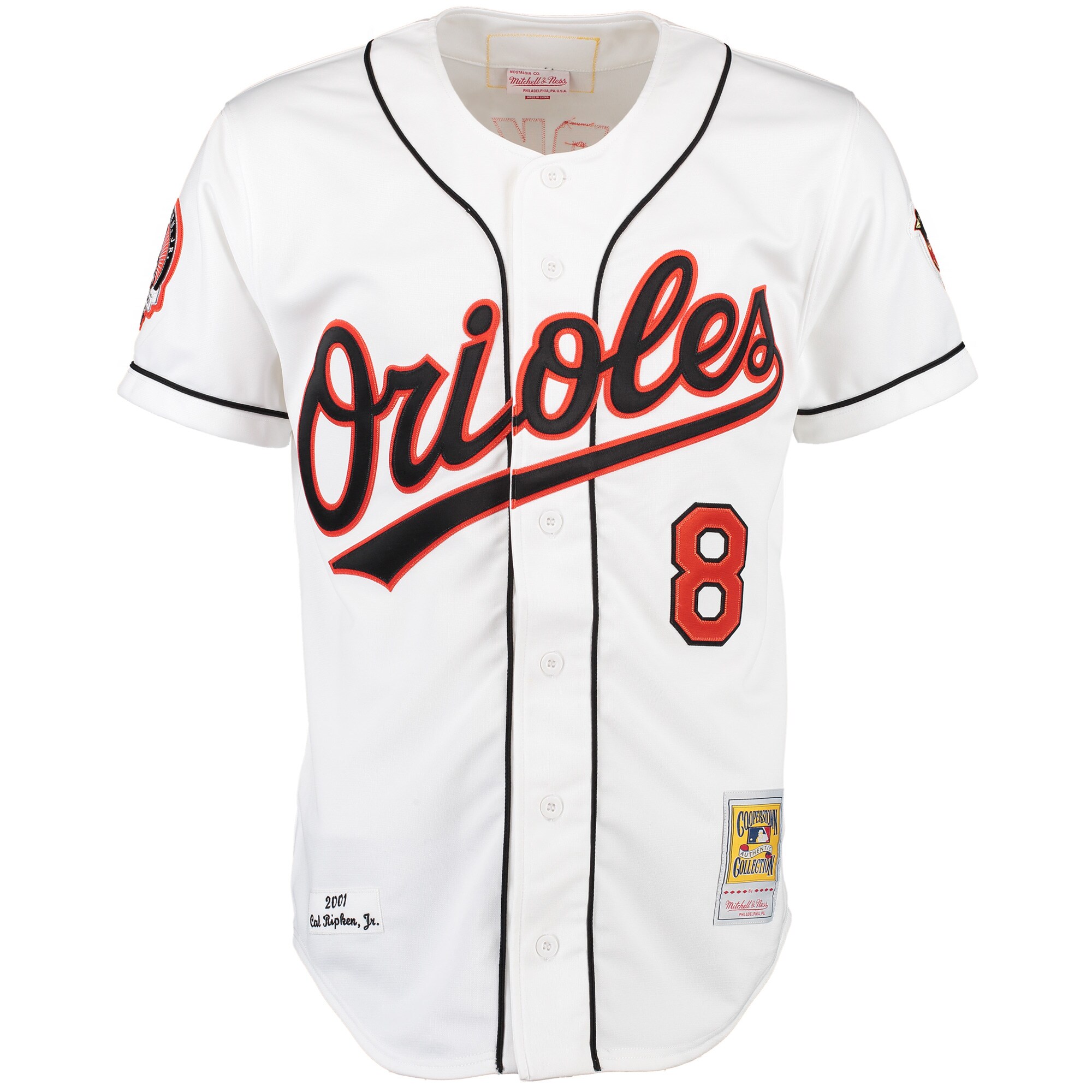 Cal Ripken Baltimore Orioles  Home Authentic Jersey - White
