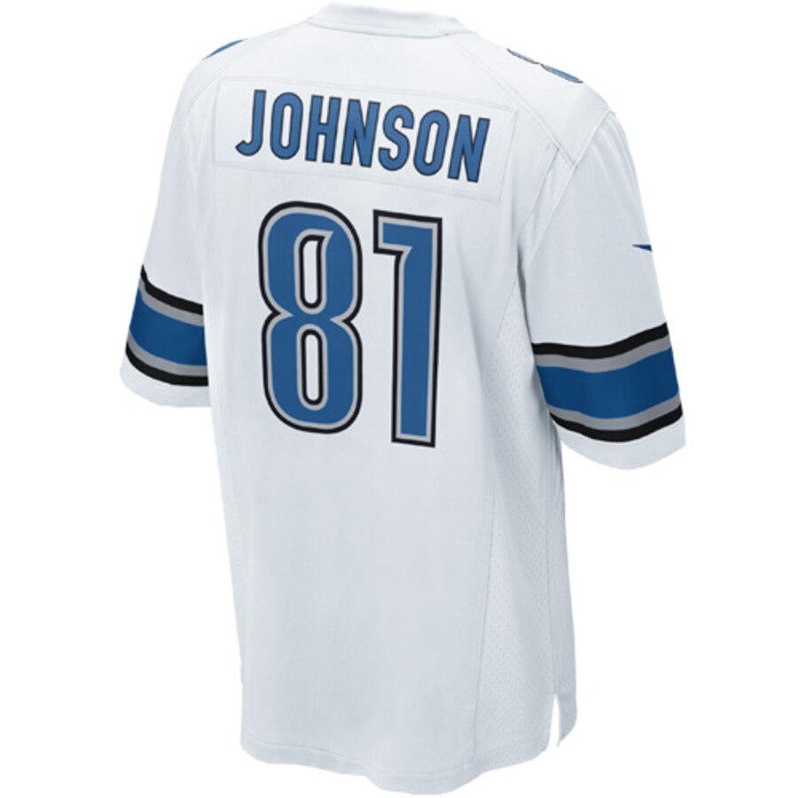 Calvin Johnson Detroit Lions BB Store Youth Game Jersey - White