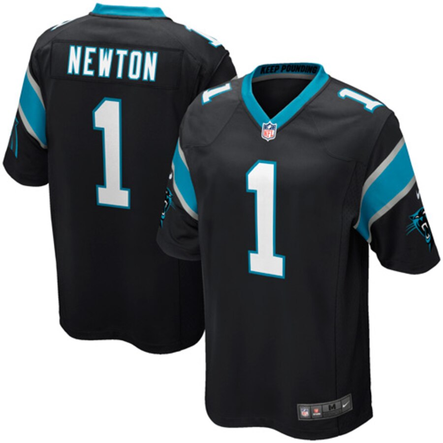 Cam Newton Carolina Panthers BB Store Youth Team Color Game Jersey - Black