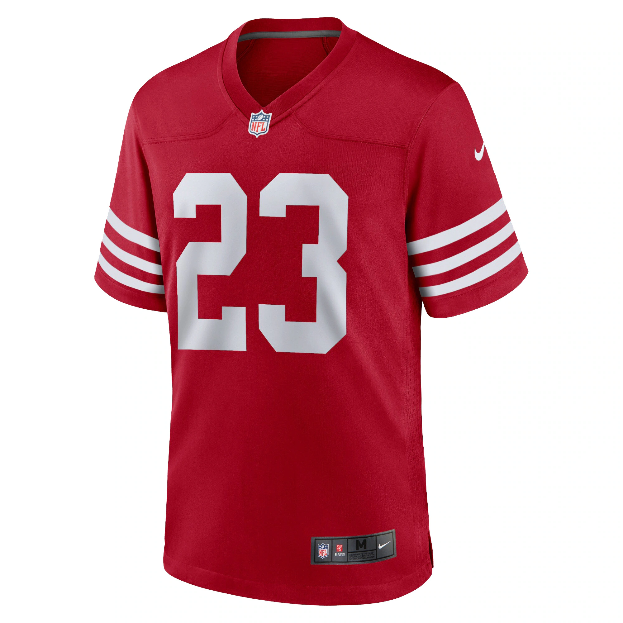 Christian Mccaffrey San Francisco  BB Store Youth Game Jersey - Scarlet