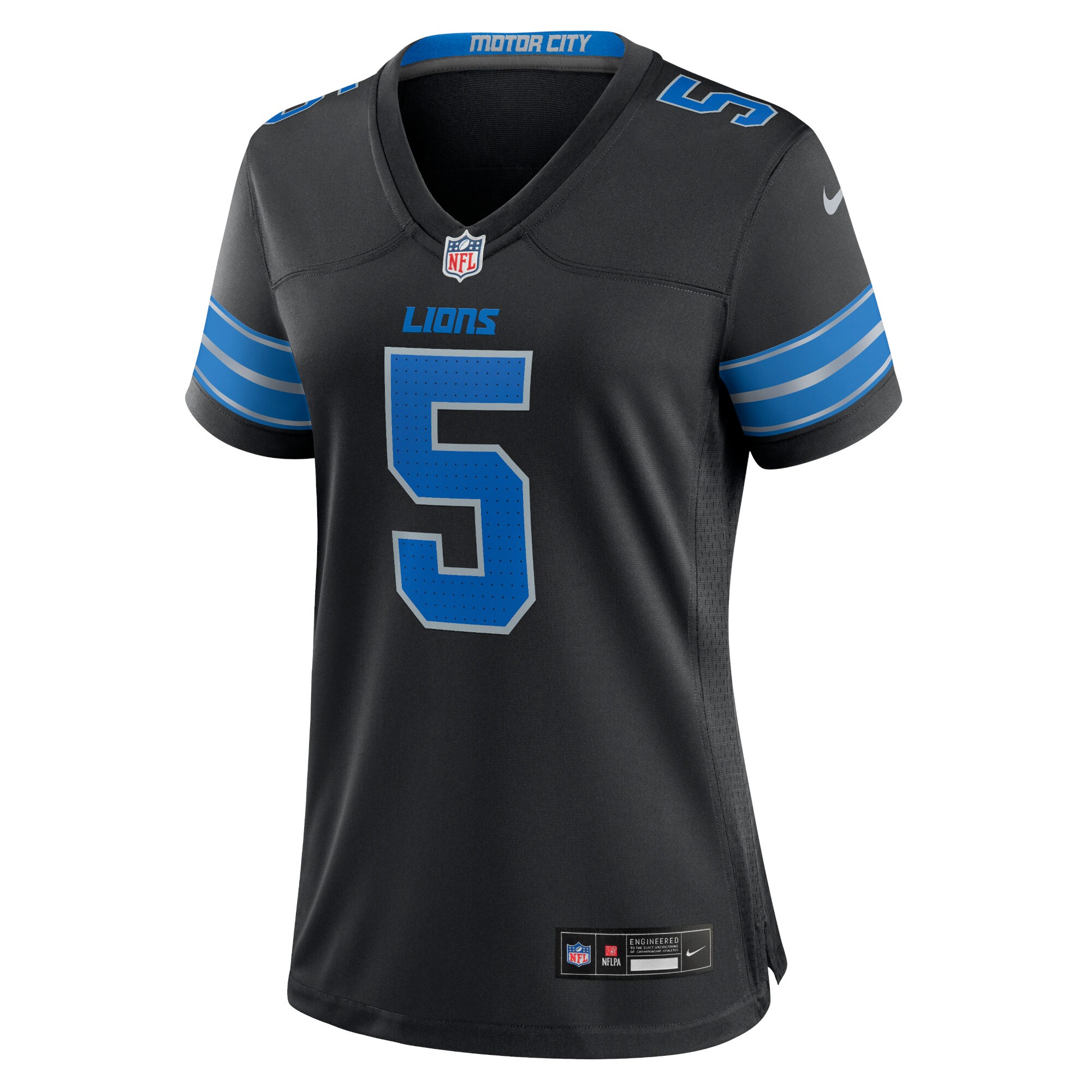 David Montgomery Detroit Lions BB Store Women's 2nd Alternate Game Jersey - Black