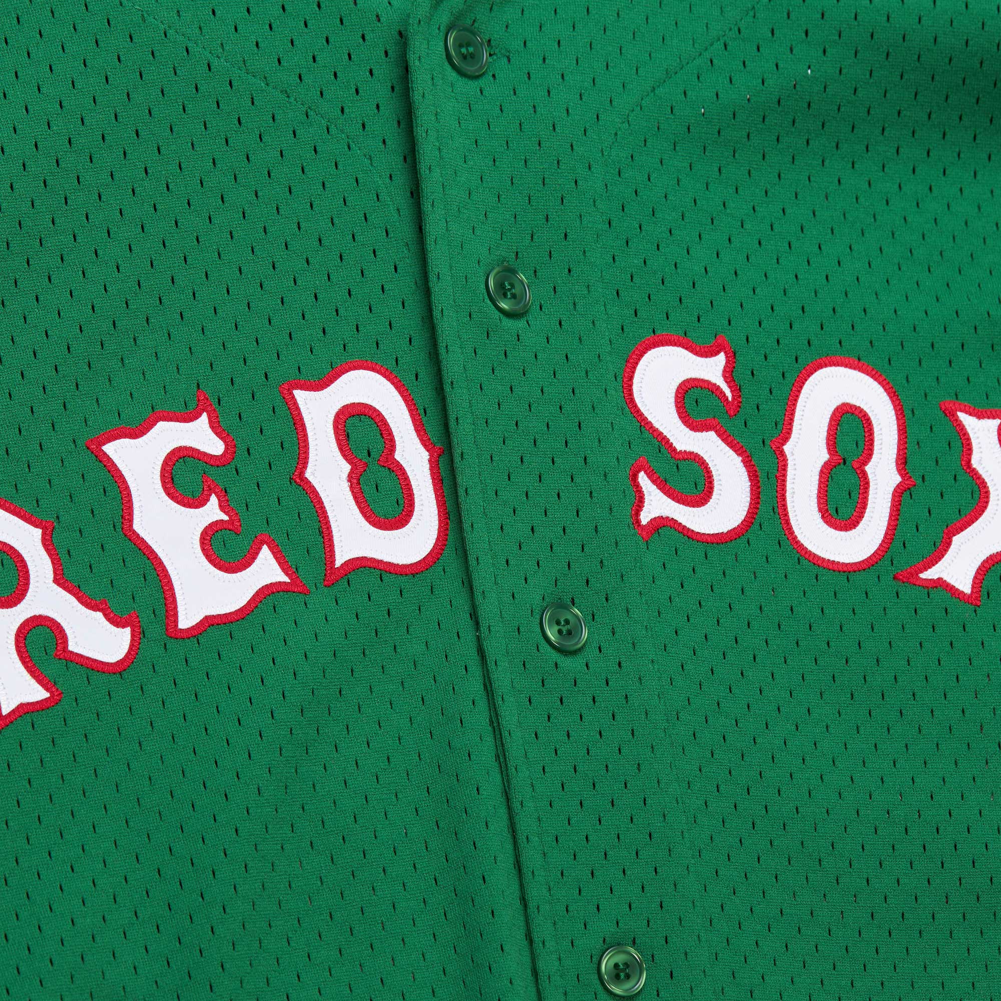 David Ortiz Boston Red Sox  Cooperstown Collection Mesh Batting Practice Jersey - Kelly Green
