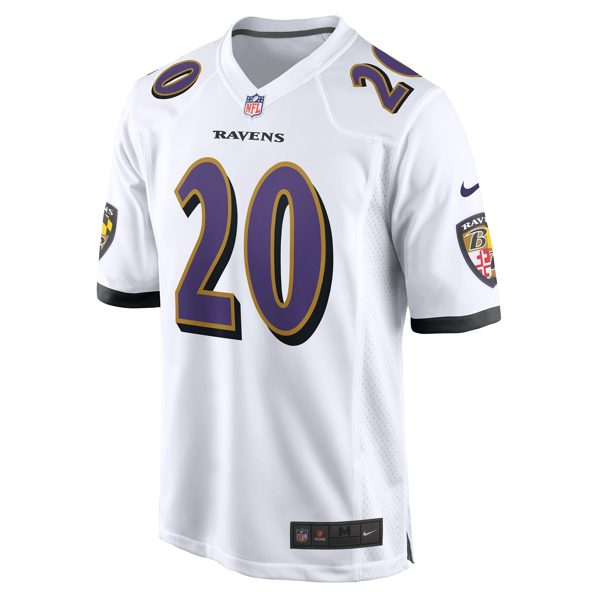 Ed Reed Baltimore Ravens BB Store Retired Player Game Jersey - White