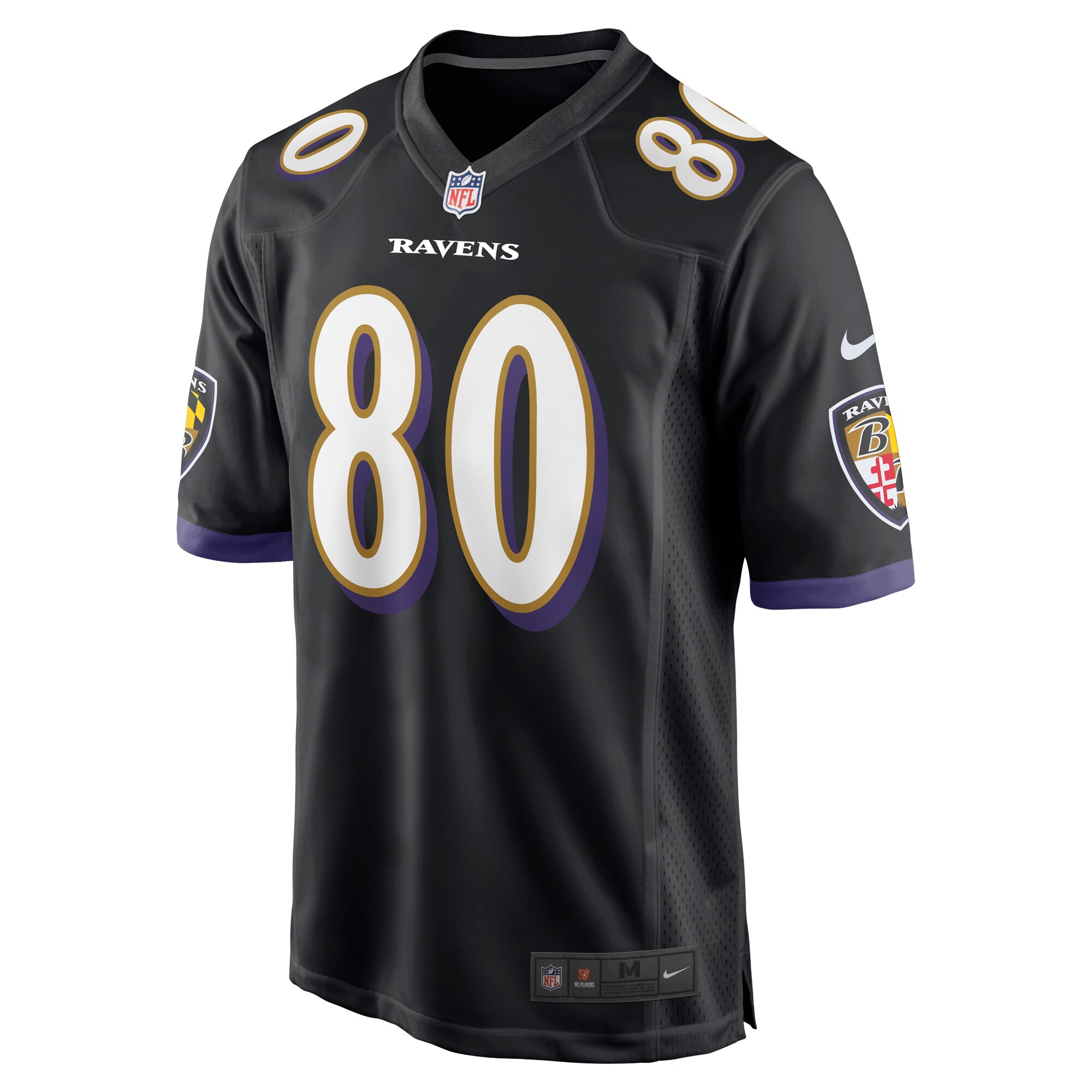 Isaiah Likely Baltimore Ravens BB Store Alternate Game Jersey - Black