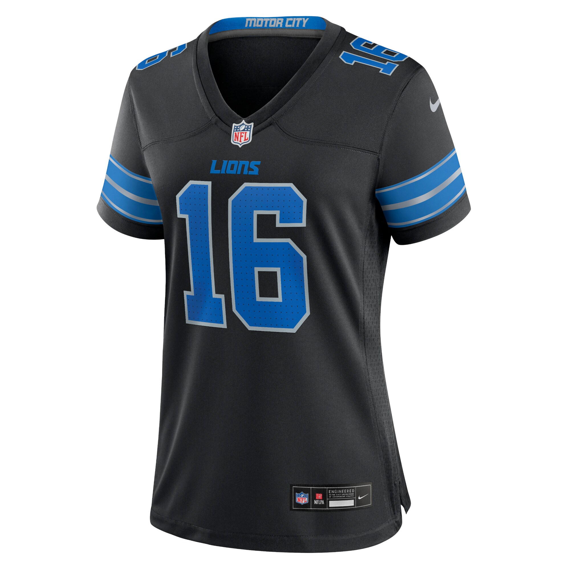 Jared Goff Detroit Lions BB Store Women's 2nd Alternate Game Jersey - Black