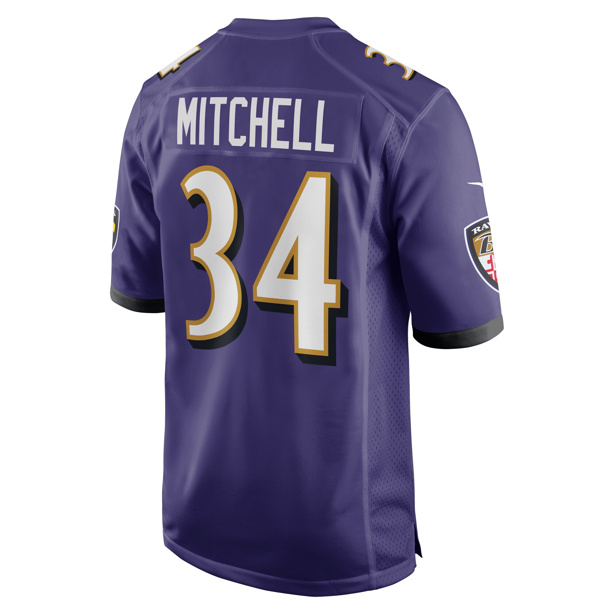 Keaton Mitchell Baltimore Ravens BB Store  Game Jersey -  Purple