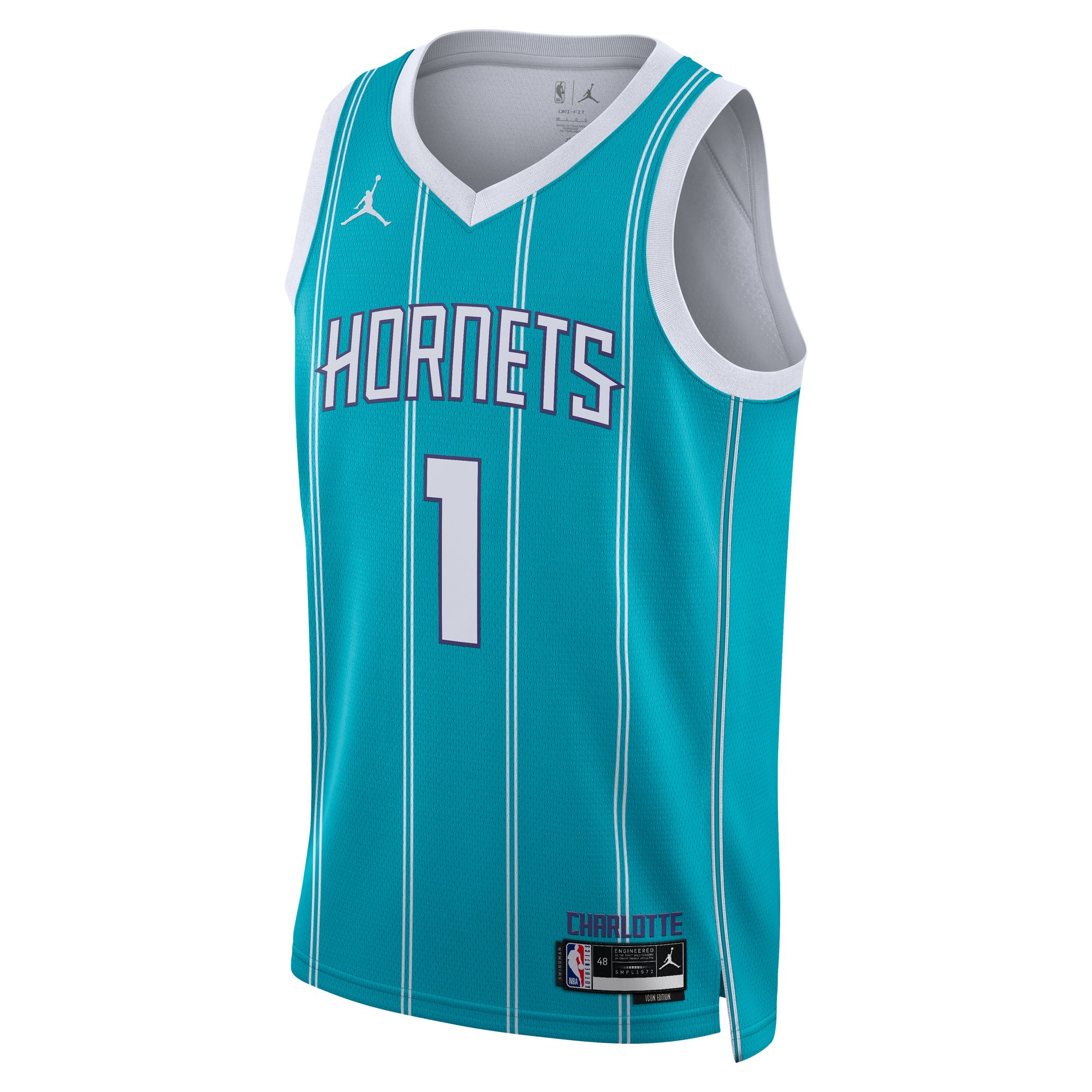 Lamelo Ball Charlotte Hornets Jordan Brand Unisex Swingman Jersey - Icon Edition - Teal
