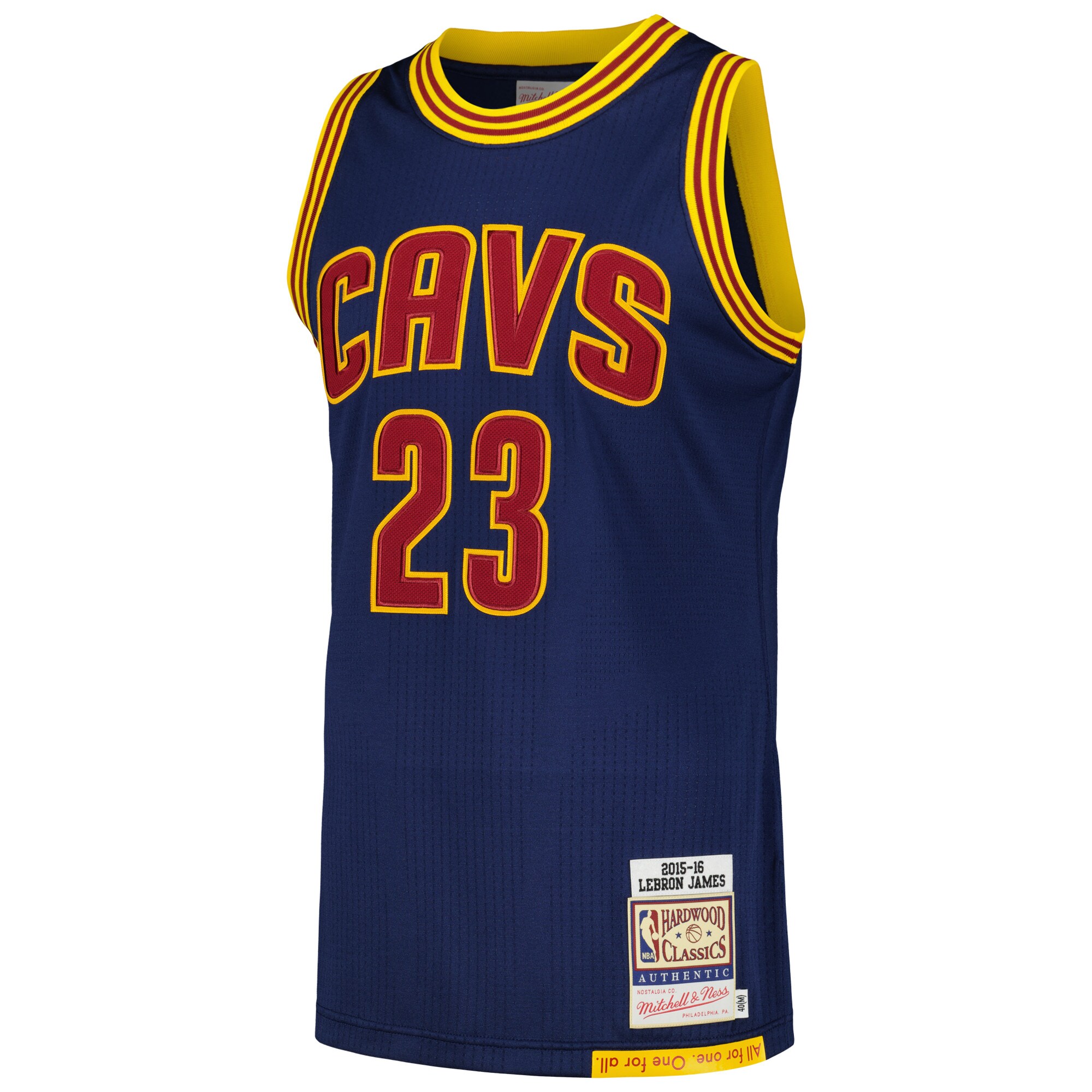 Lebron James Cleveland Cavaliers  2015/16 Hardwood Classics Authentic Jersey - Navy
