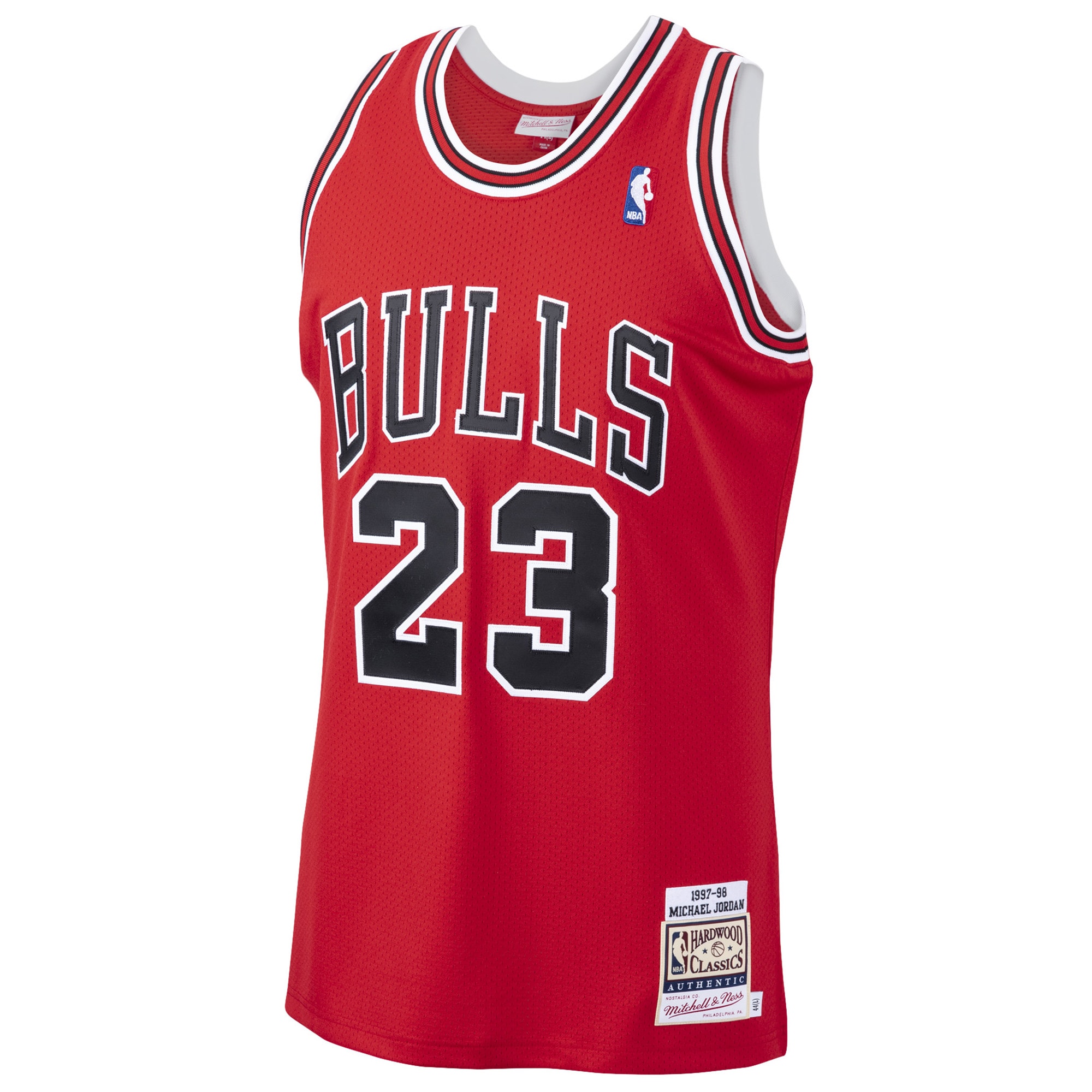 Michael Jordan Chicago Bulls  1997/98 Hardwood Classics Authentic Jersey - Scarlet