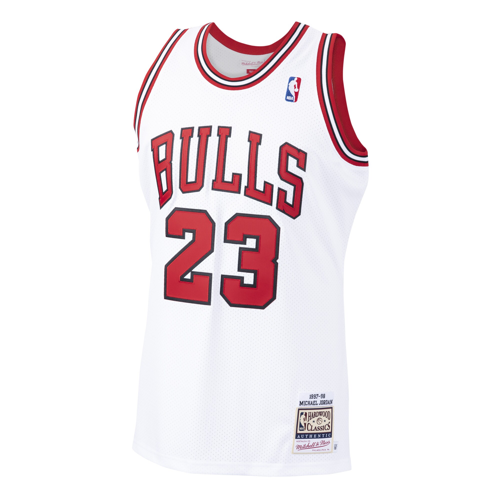 Michael Jordan Chicago Bulls  1997/98 Hardwood Classics Authentic Jersey - White