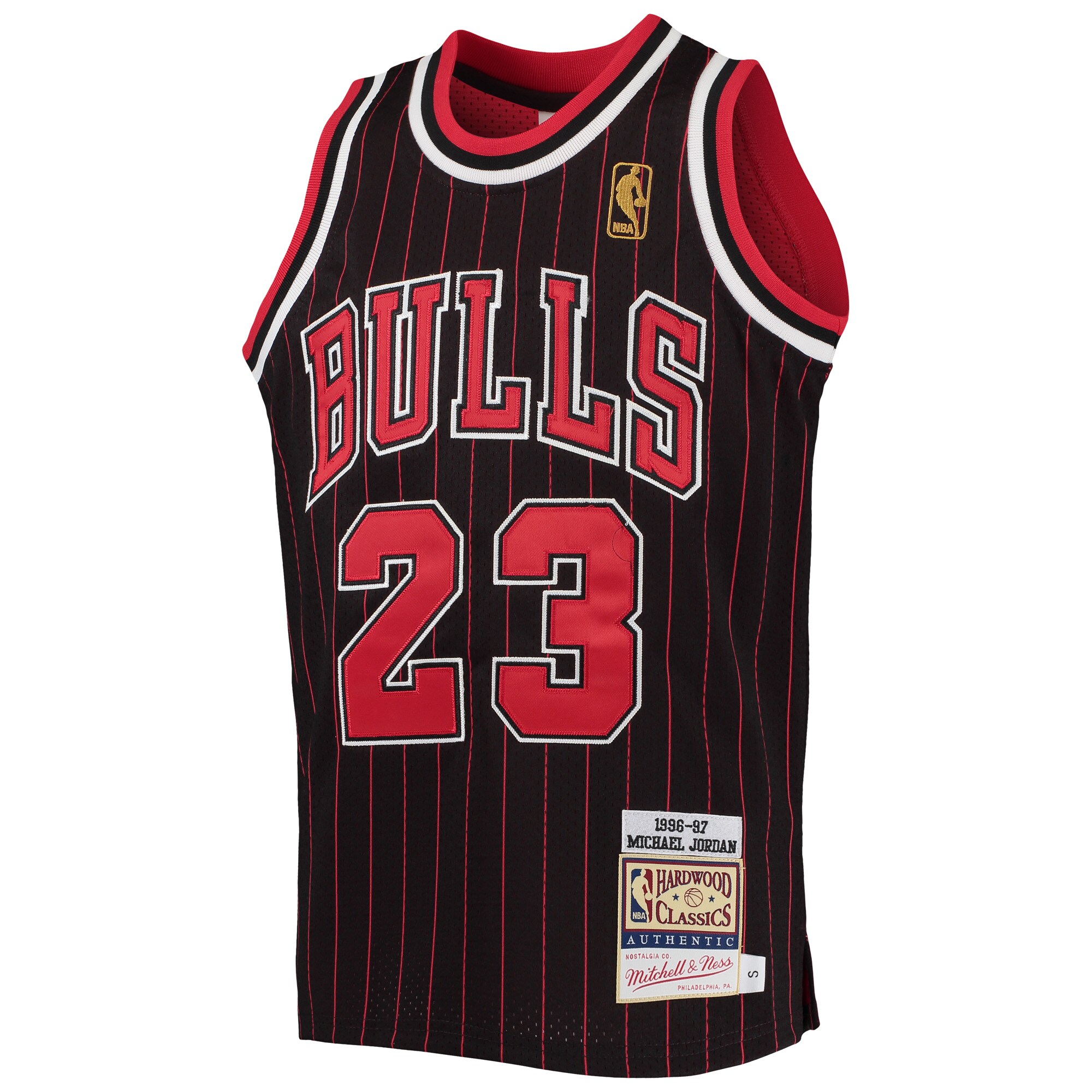 Michael Jordan Chicago Bulls  Youth 1996-97 Hardwood Classics Authentic Jersey - Black/red