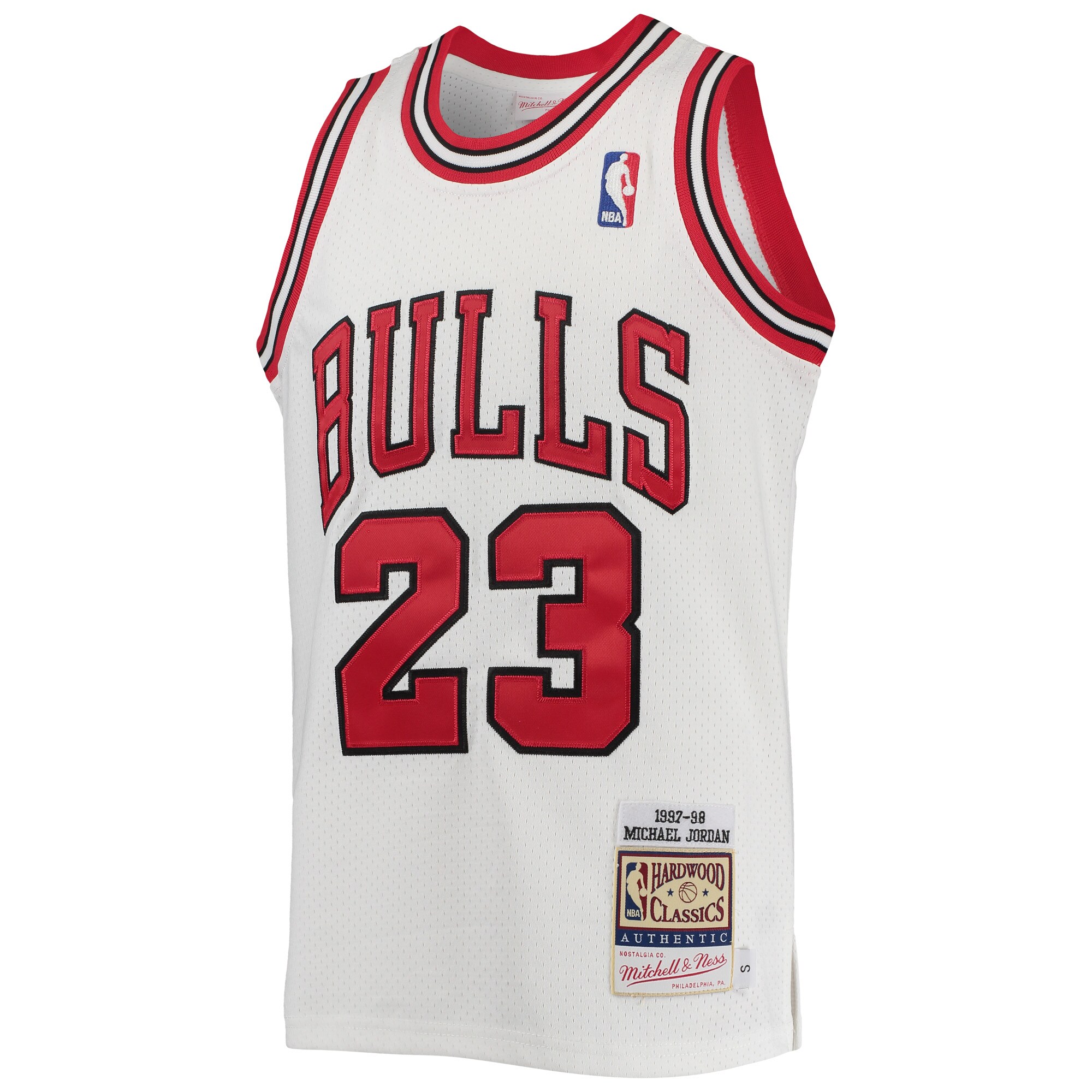 Michael Jordan Chicago Bulls  Youth 1997/98 Hardwood Classics Authentic Jersey - White