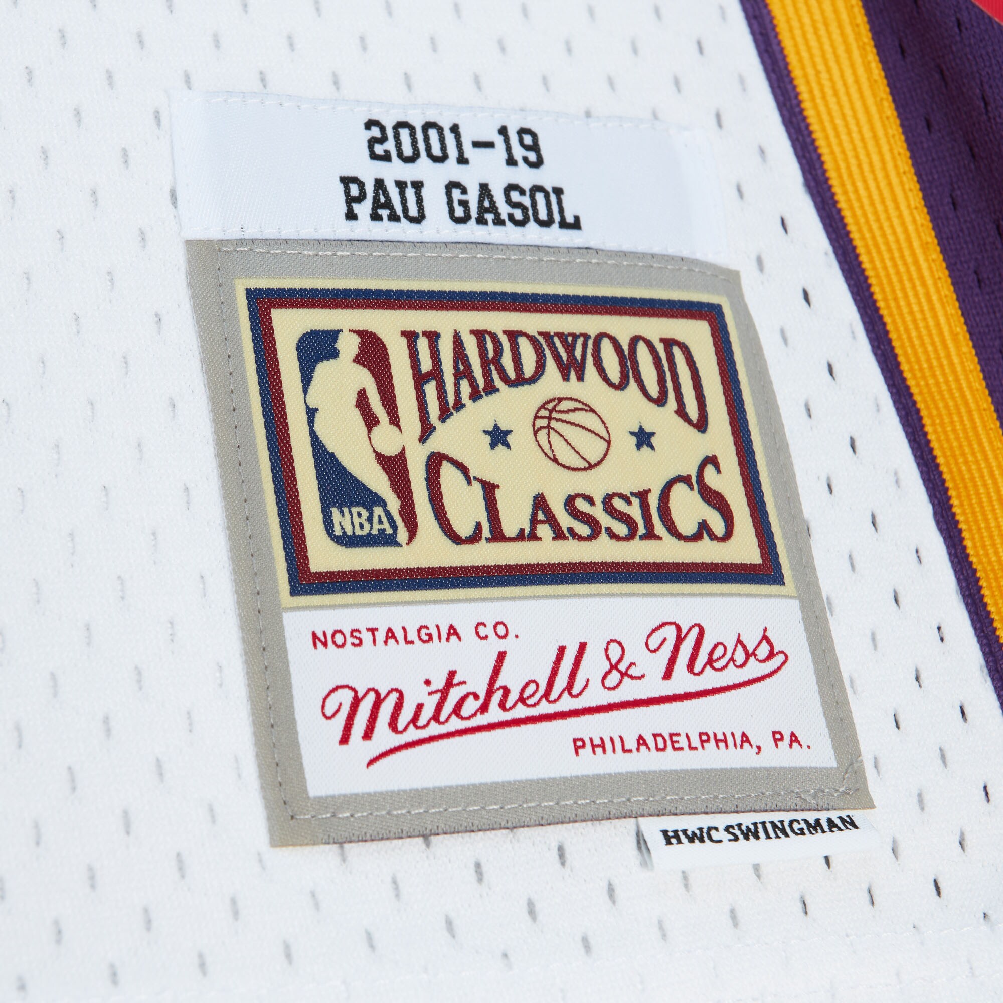 Pau Gasol Los Angeles Lakers  Unisex Hall Of Fame Class Of 2023 Throwback Swingman Jersey - White