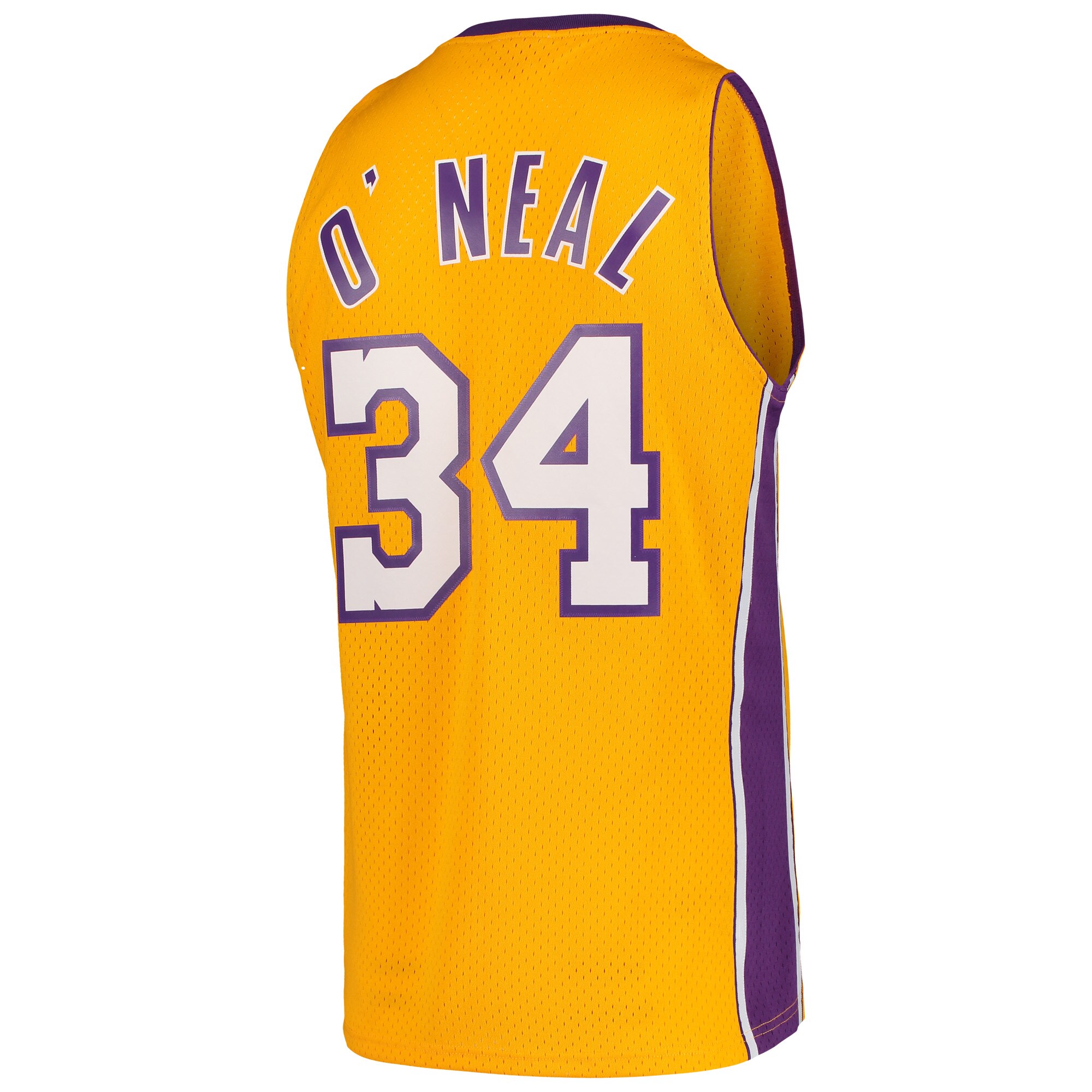Shaquille O'neal Los Angeles Lakers  Hardwood Classics Swingman Jersey - Gold