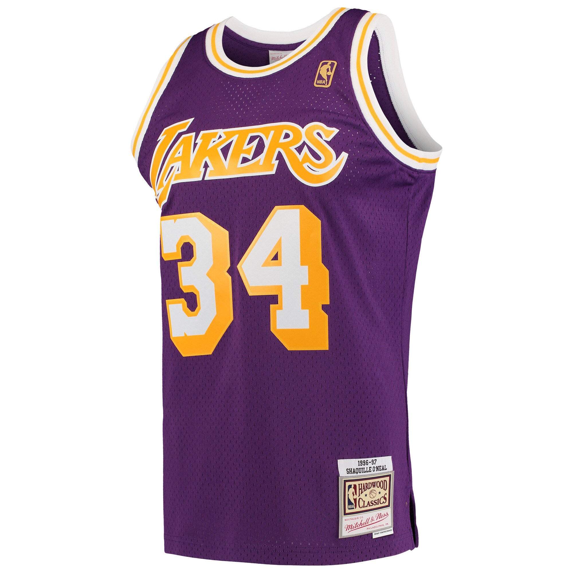 Shaquille O'neal Los Angeles Lakers  Hardwood Classics Swingman Jersey - Purple