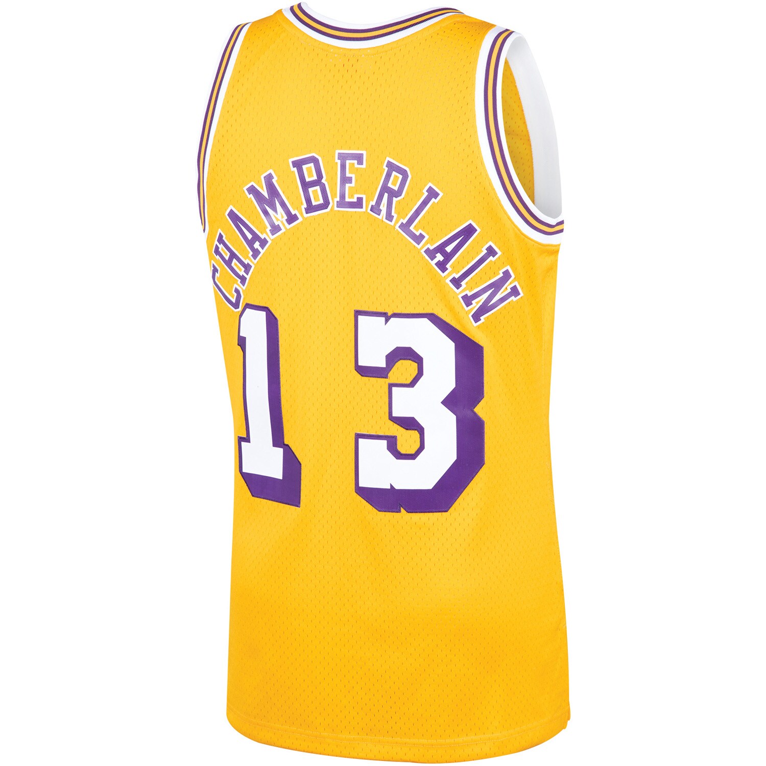 Wilt Chamberlain Los Angeles Lakers  1971/72 Hardwood Classics Swingman Jersey - Gold