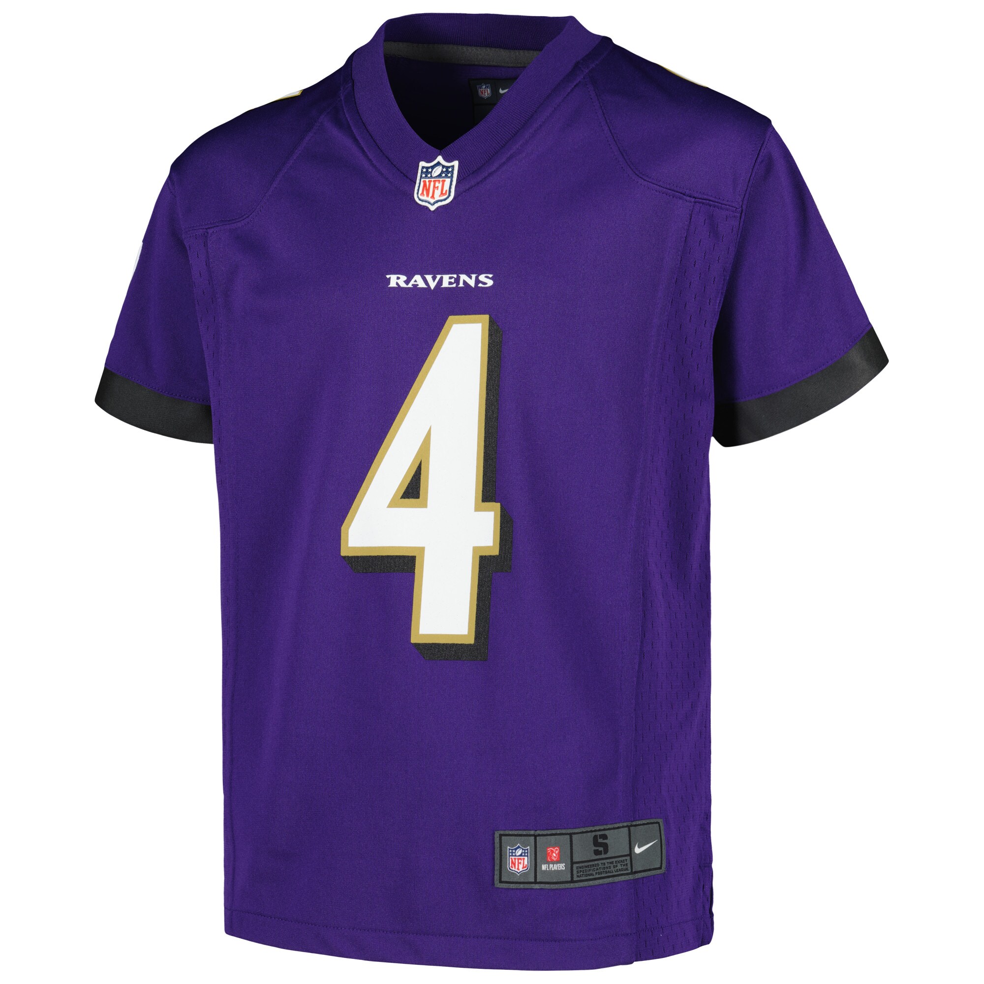 Zay Flowers Baltimore Ravens BB Store Youth Game Jersey - Purple